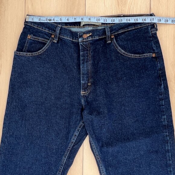 Wrangler Authentics Men's Classic 5-Pocket Regular Fit Dark Wash Jeans 36x29 - Picture 10 of 14